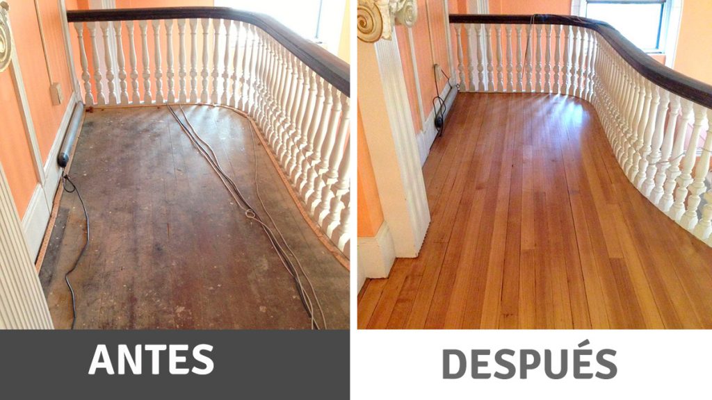 acuchillar y barnizar tarima flotante