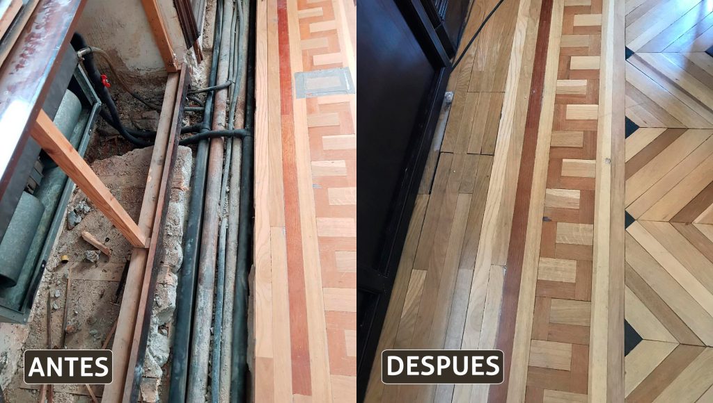 detalle suelos de madera Tribunal Supremo