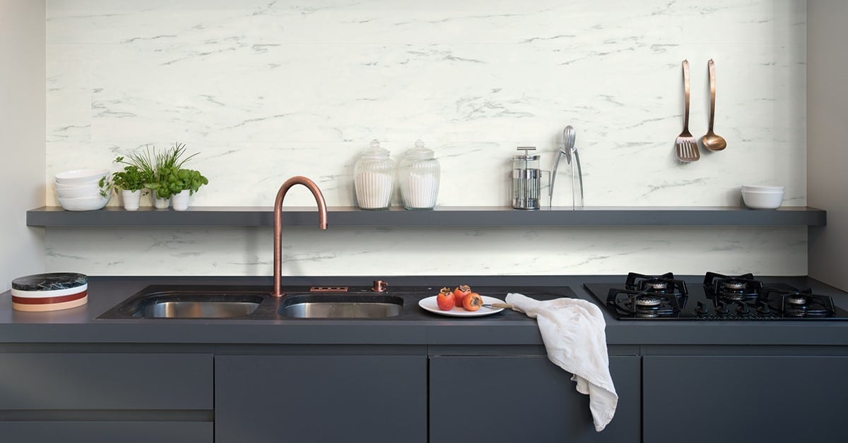 Suelos de vinilo en las paredes